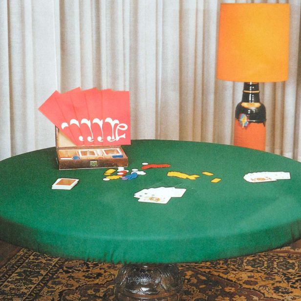 Copritavolo panno verde per tavolo da gioco rotondo - 190 cm L960