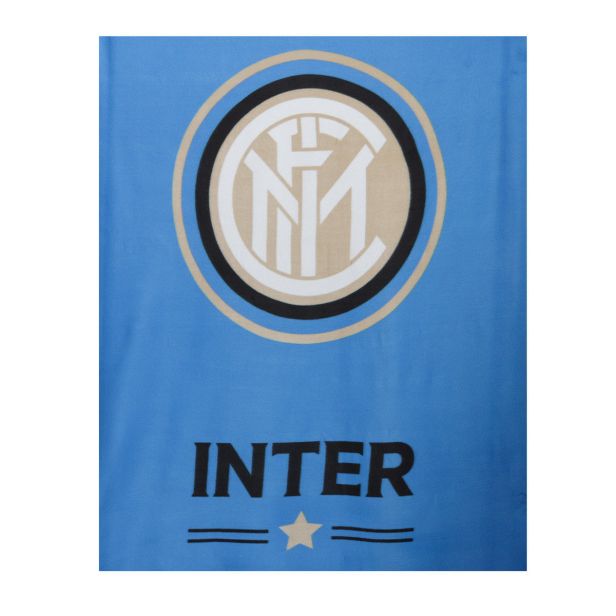 Coperta Plaid F.C. Inter in pile Ufficiale star 120x150 cm R520