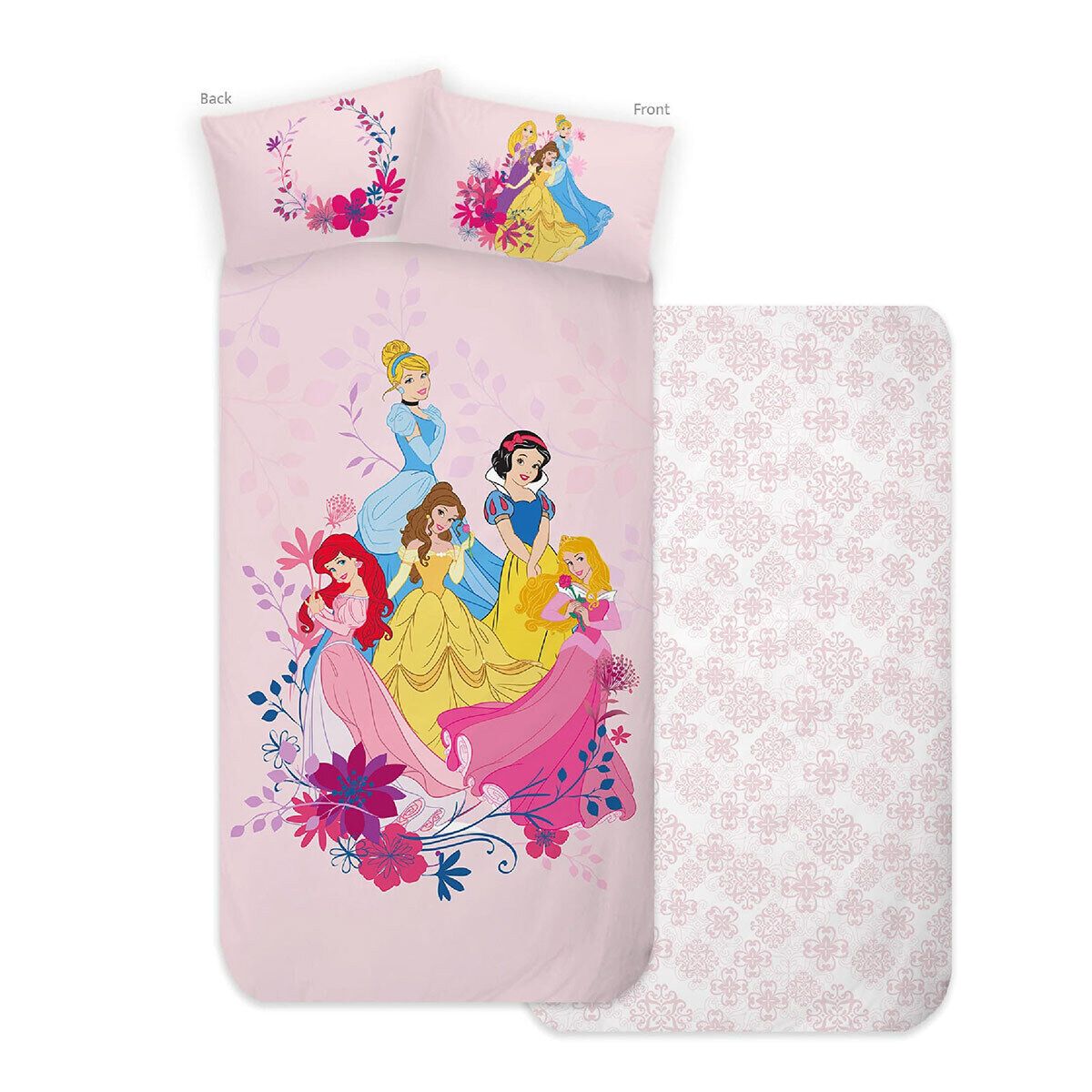 Completo lenzuola Princess Disney per letto Singolo J276