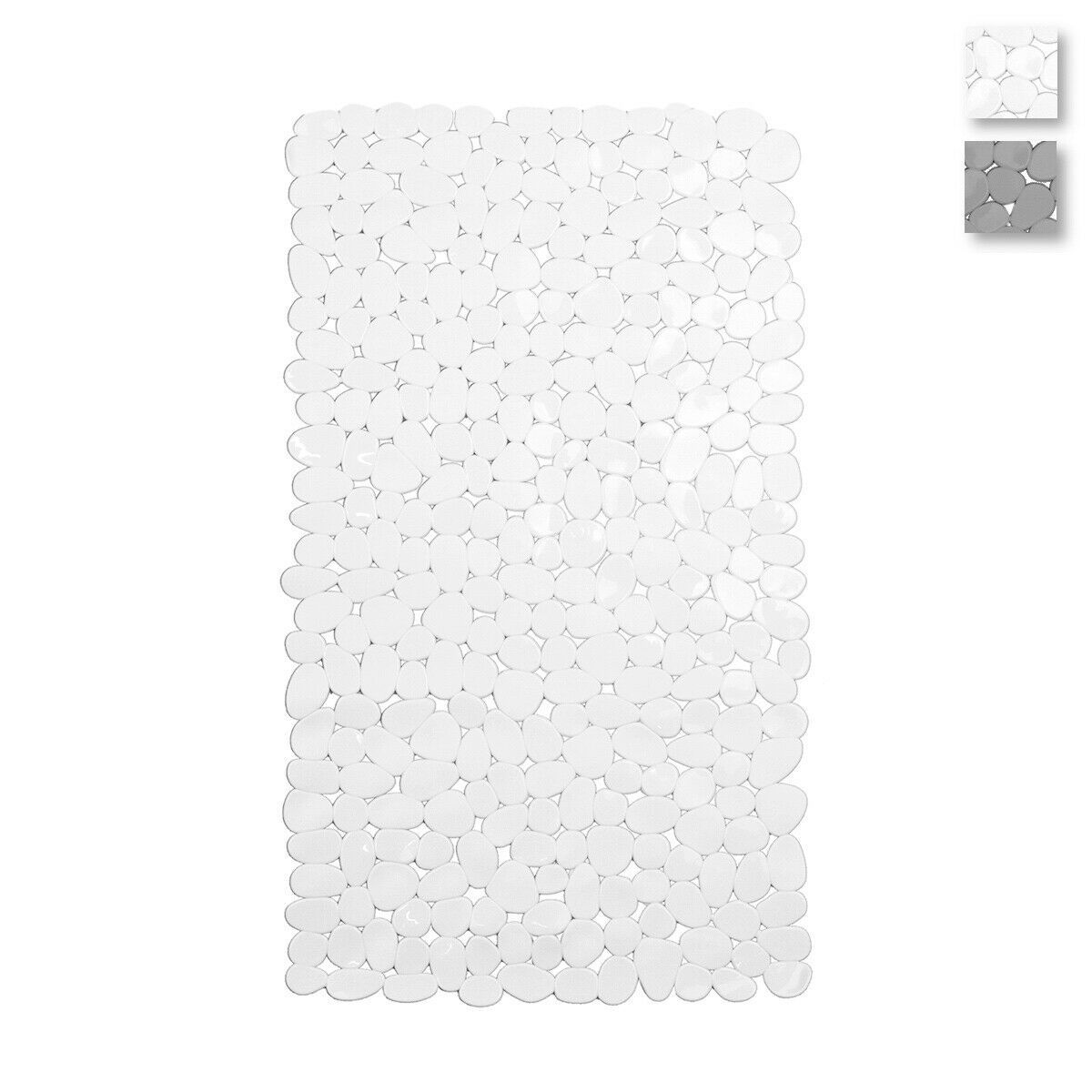 Tappeto doccia antiscivolo in PVC colore bianco