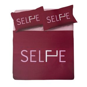 Completo lenzuola in cotone selfie