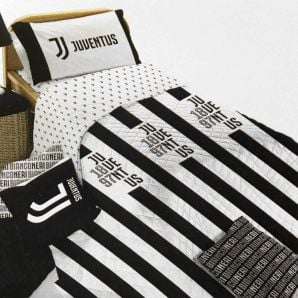 Completo lenzuola singolo FC Juventus ufficiale in cotone 1 piazza 4120
