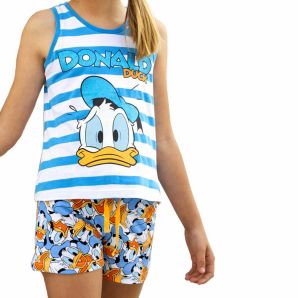 pigiama-da-bambina-ragazza-estivo-donald-duck-54393-blu