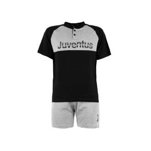 pigiama-da-ragazzo-estivo-juventus-15106-cotone-jersey-nero