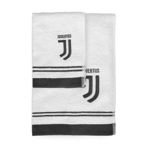 Set 1+1 asciugamano viso e ospite Juve Juventus in spugna di cotone - Principale